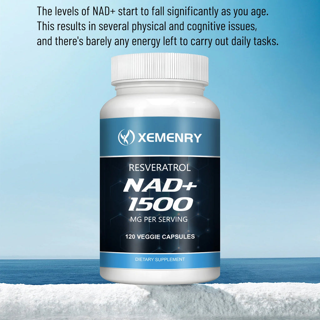 NAD+Supplements - with Resveratrol - Natural Energy Supplement, Support Cell Health, Anti-aging, Enhance Immunity