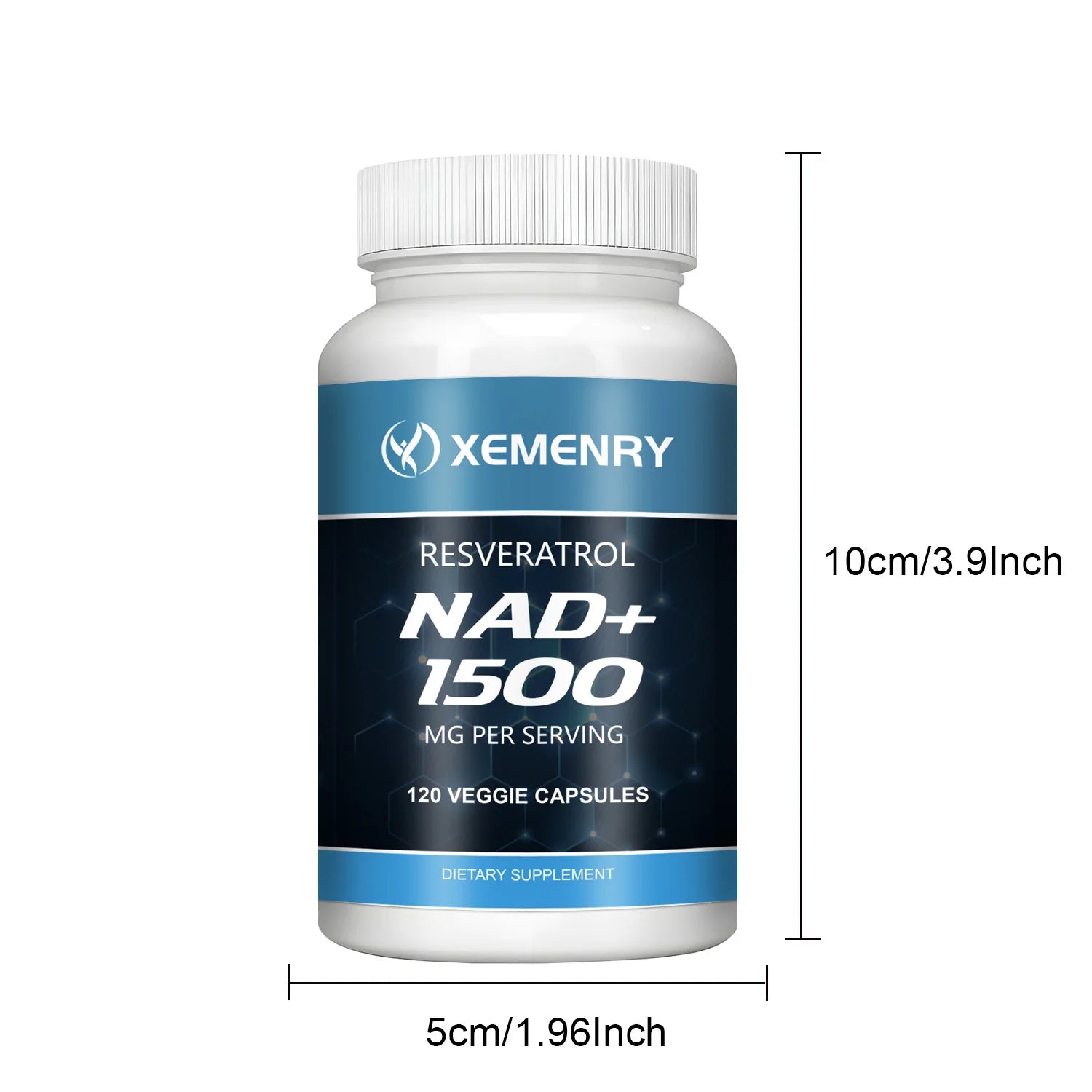 NAD+Supplements - with Resveratrol - Natural Energy Supplement, Support Cell Health, Anti-aging, Enhance Immunity