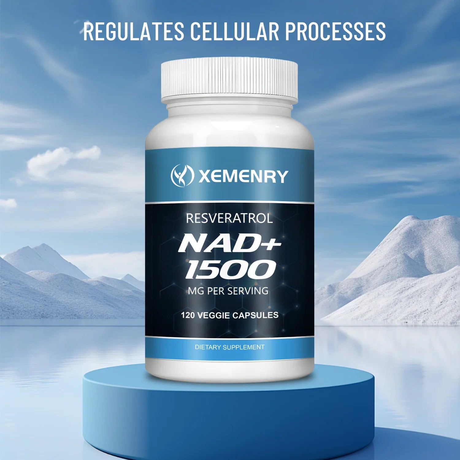 NAD+Supplements - with Resveratrol - Natural Energy Supplement, Support Cell Health, Anti-aging, Enhance Immunity