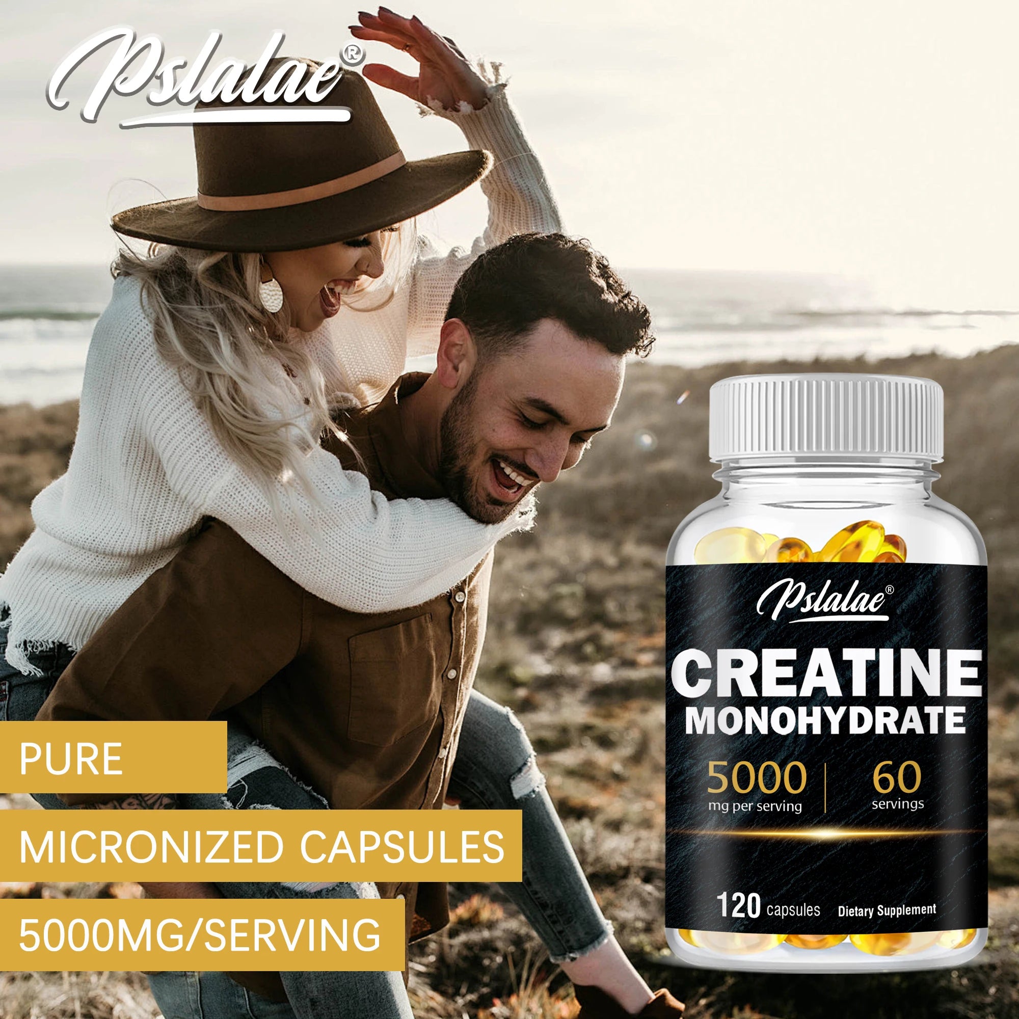Creatine Monohydrate - Build Muscle, Improve Athletic Performance, Improve Energy Endurance and Promote Recovery