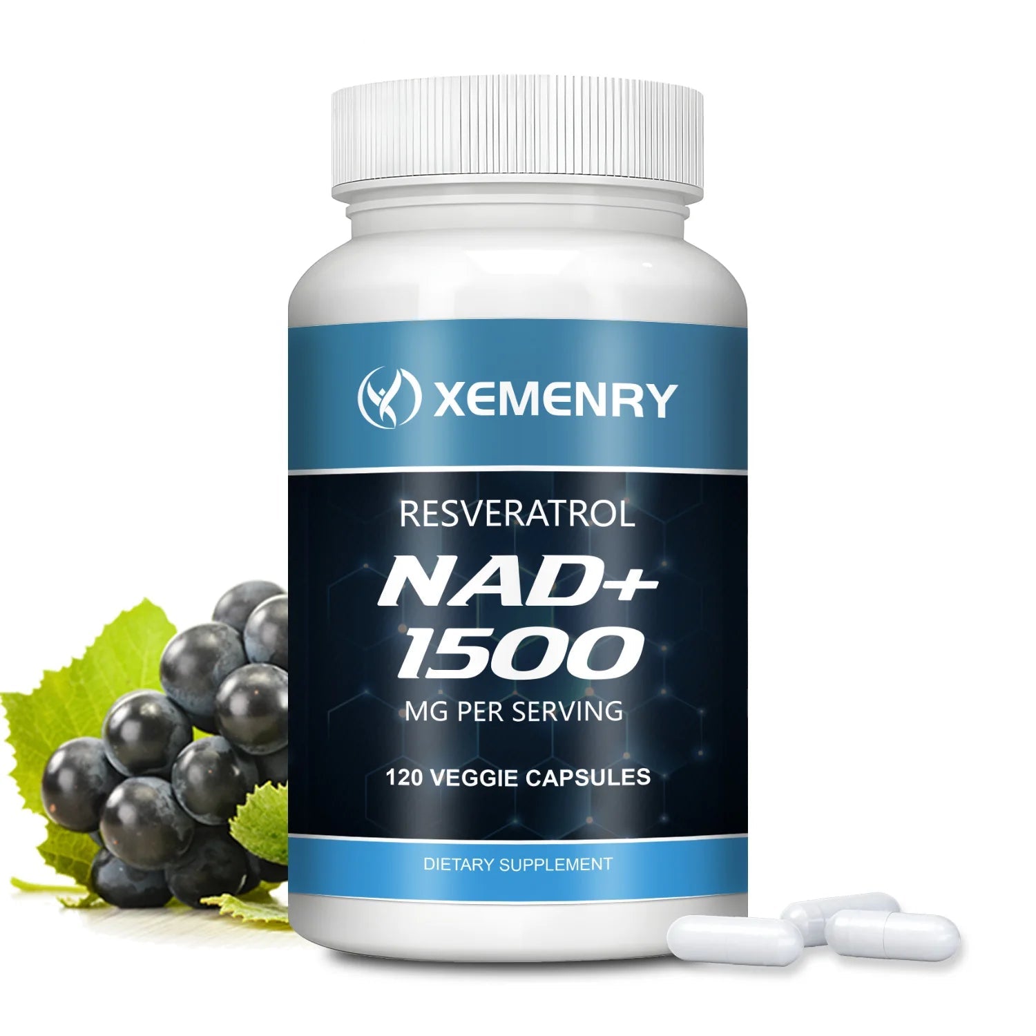 NAD+Supplements - with Resveratrol - Natural Energy Supplement, Support Cell Health, Anti-aging, Enhance Immunity