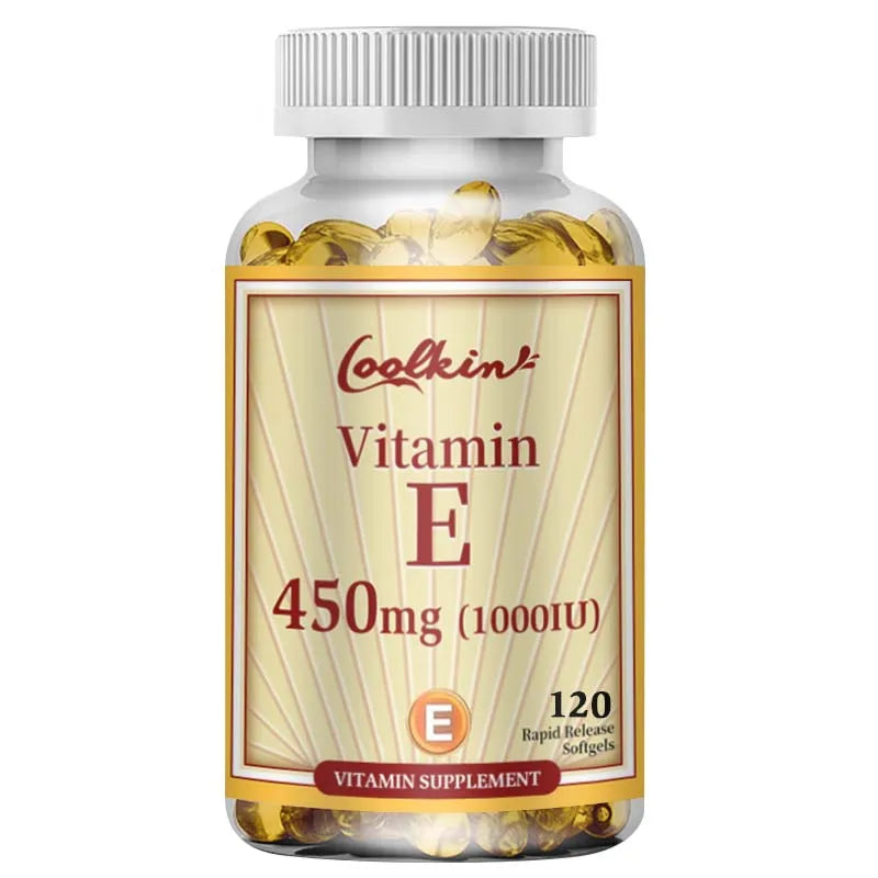 Vitamin E Capsules 450mg - Anti Aging Anti-Wrinkle Firming Skin- 120 Capsules