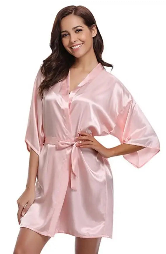 Women Silk  Robe