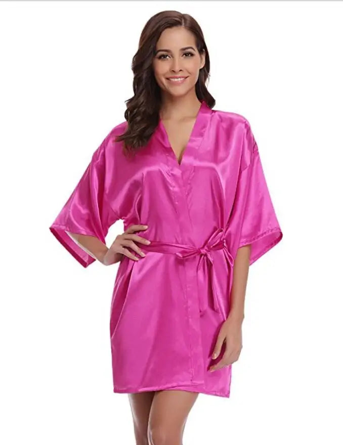 Women Silk  Robe