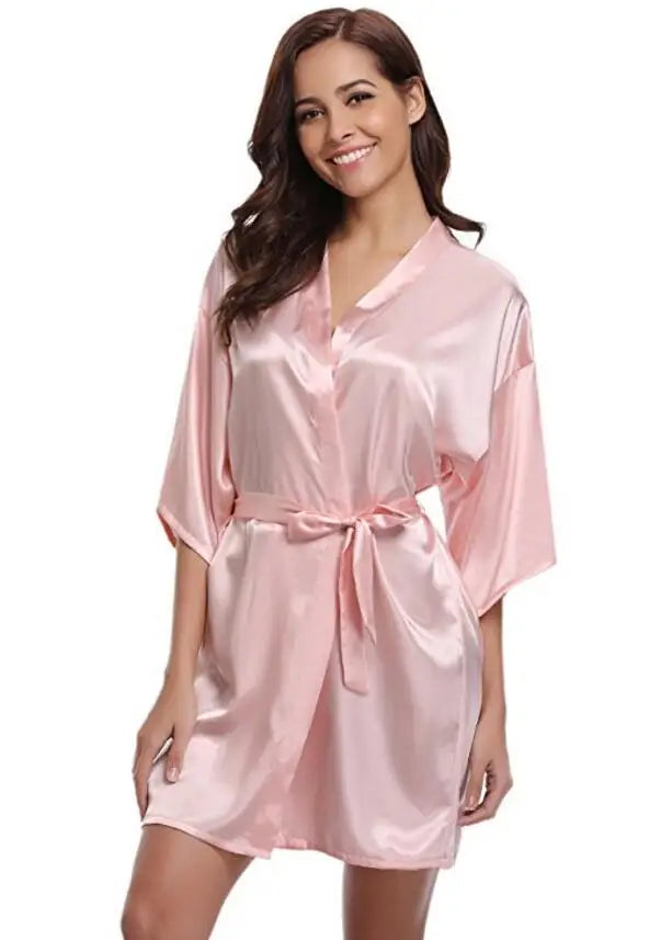 Women Silk  Robe