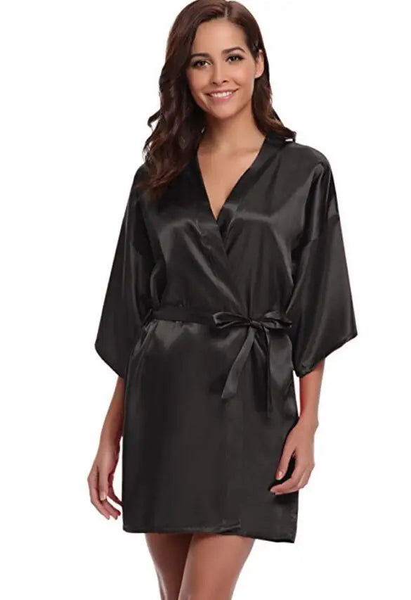 Women Silk  Robe