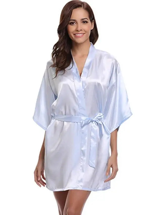 Women Silk  Robe