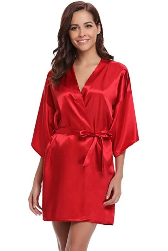 Women Silk  Robe