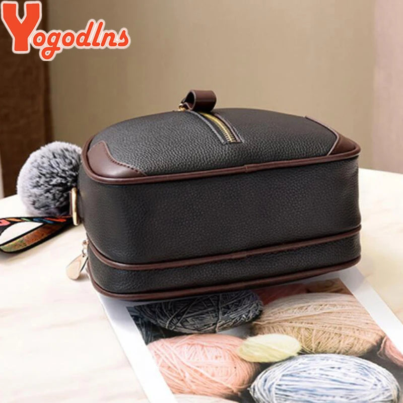 Vintage Small Crossbody Shoulder Bag for Women Designer Top-handle Handbags