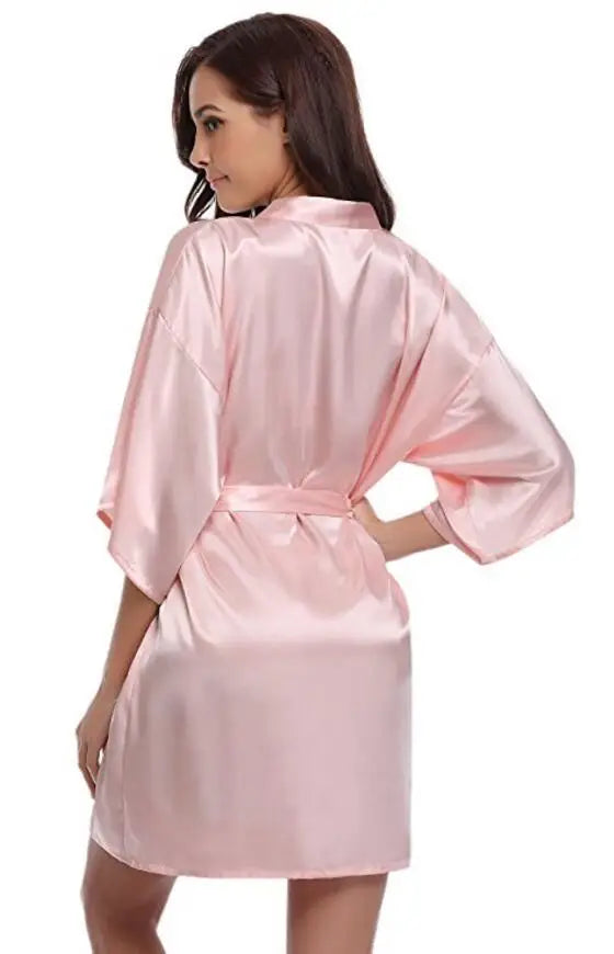 Women Silk  Robe