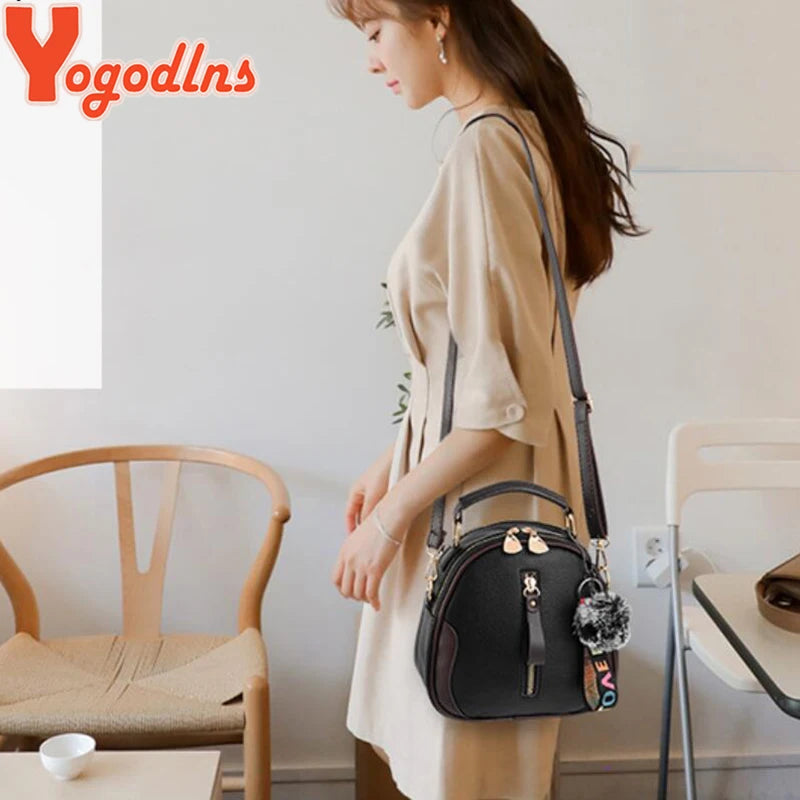 Vintage Small Crossbody Shoulder Bag for Women Designer Top-handle Handbags