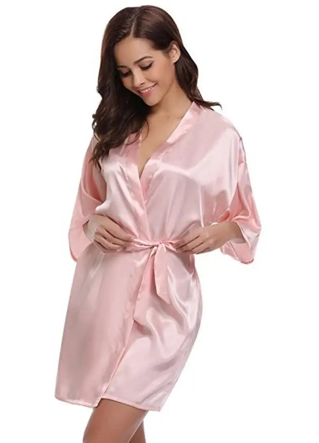 Women Silk  Robe