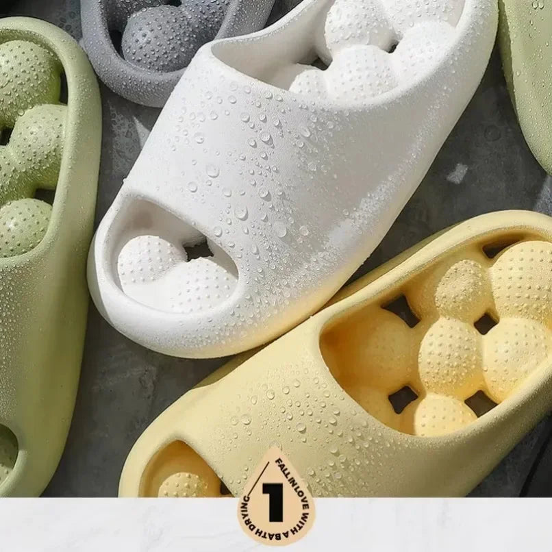 Woman Flip Flops Slipper Cloud Massage Sandals Leaking Men Summer Beach Slides Home House Casual Shoes Flat Eva Female Male