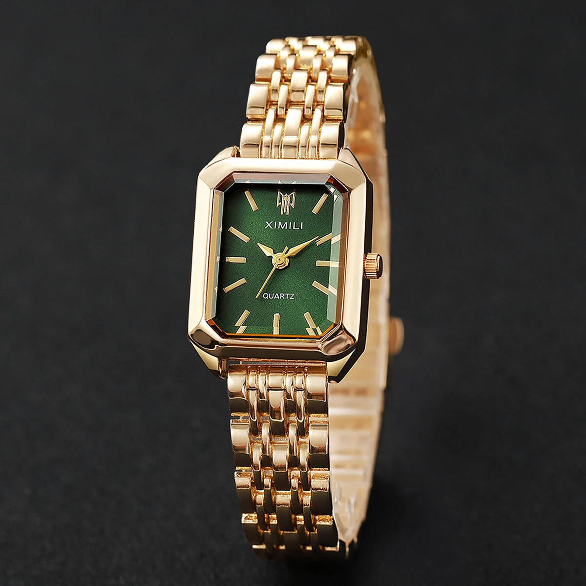 5pcs/set Women's Luxury Exquisite Watch Fashion Retro Quartz Analog Watch With Bracelet Set Gift for Girls (Box Not Included)