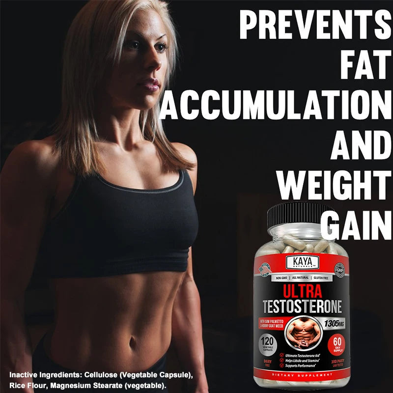 Male Muscle Booster - Natural Workout Supplement To Boost Energy, Endurance and Strength