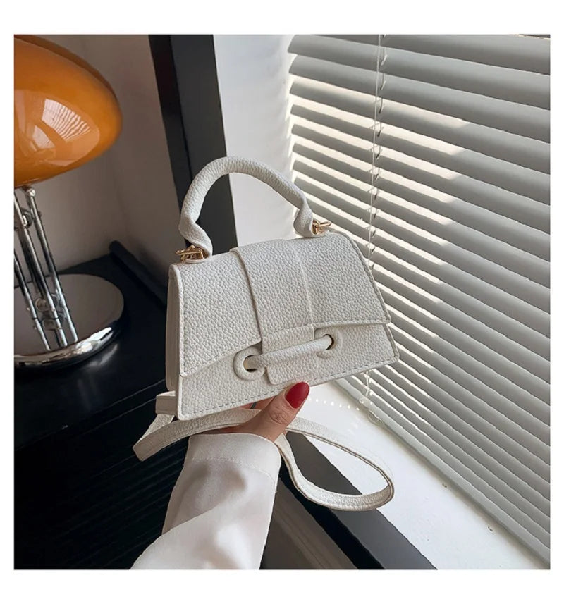 New Fashion Women's Bag PU Leather Ladies Purses Handbag Single Shoulder Crossbody Small Square Bag Trend Designer