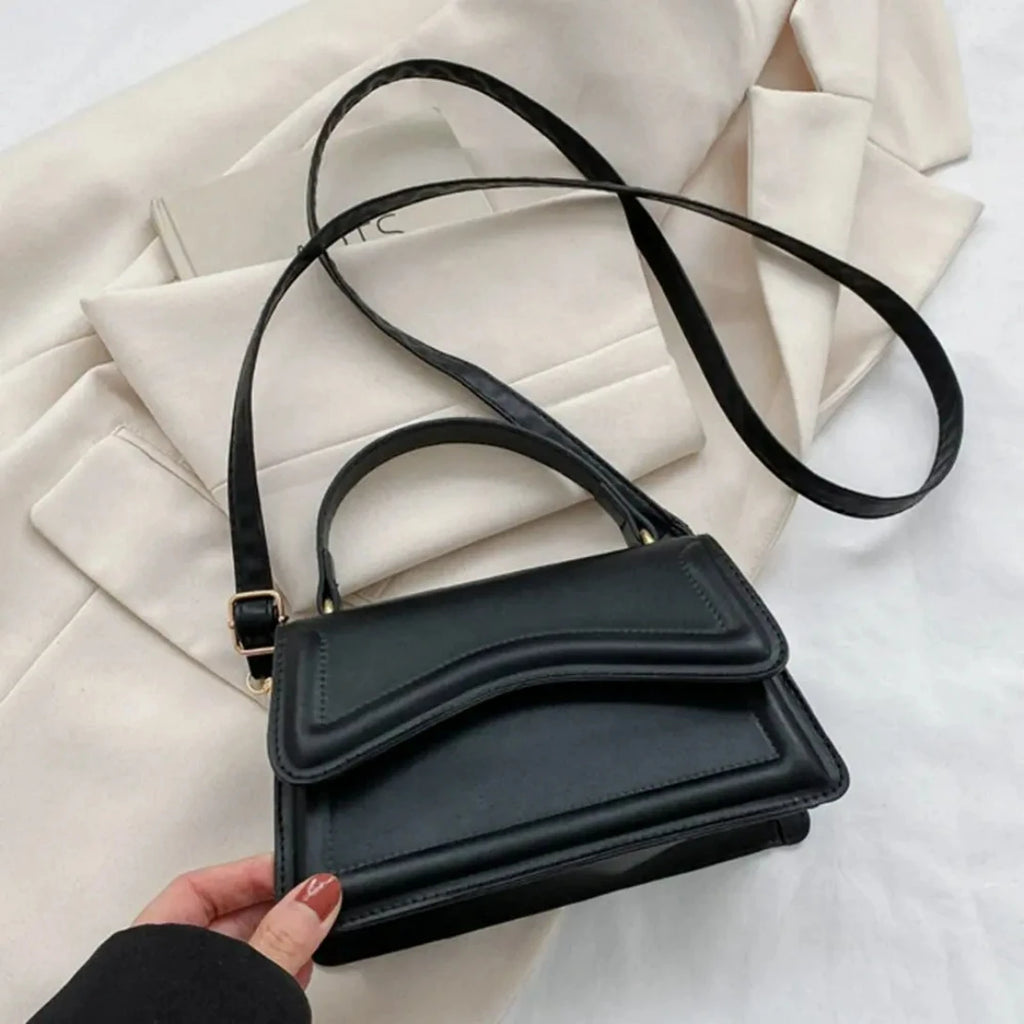 Leather Solid Color Handbags
