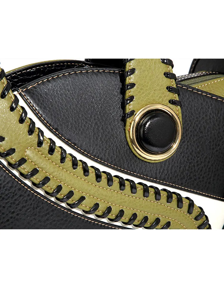 High-end Leather Purse Large Capacity Shopping Bag