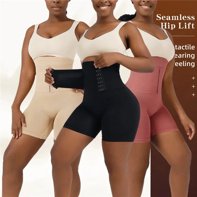 Shape wear for Women Tummy Control Body Shaper Fajas Shorts with Hook Butt Lifter Panties High Waisted Underwear Slimming Panties