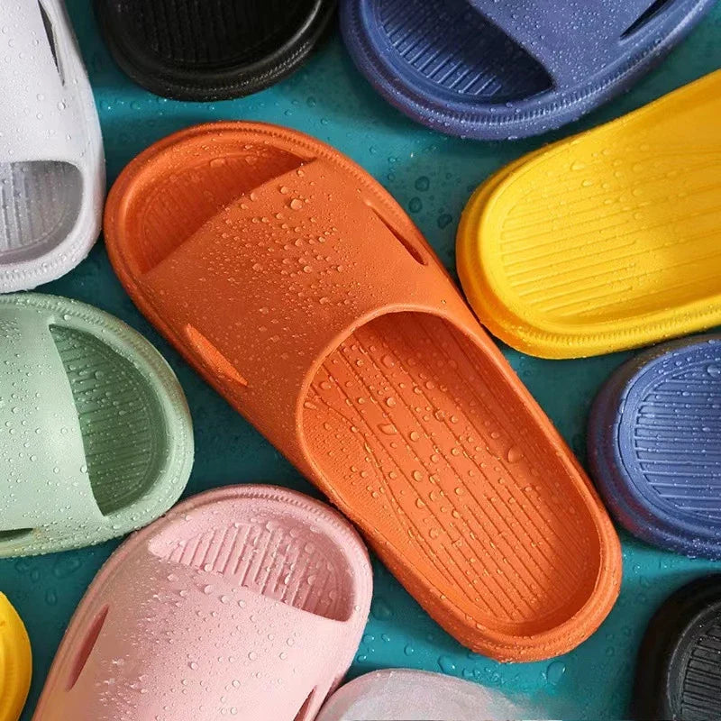 Couple's Summer Slippers Women Men Comfortable Anti-Slip for Indoor/Home Use Fashion EVA Lightweight Sandals Flip Flops Women
