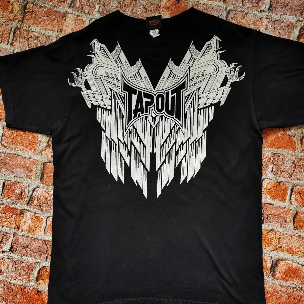Tapout Men T Shirt Letter Graphic Print Oversized T Shirt