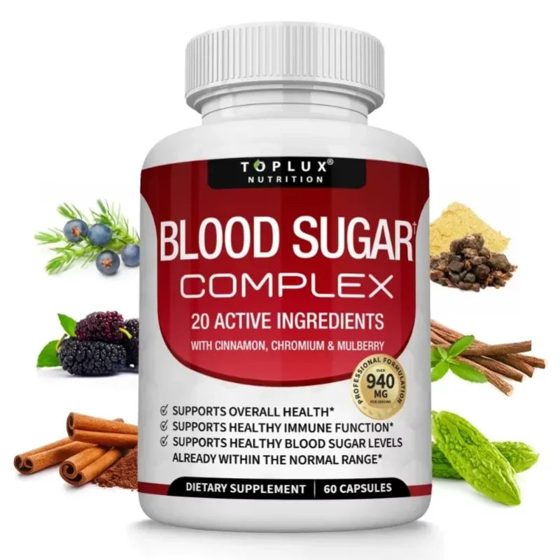 Vitamin C, Vitamin E Supplement, Blood Sugar Complex, Supports Heart Health, Immune System