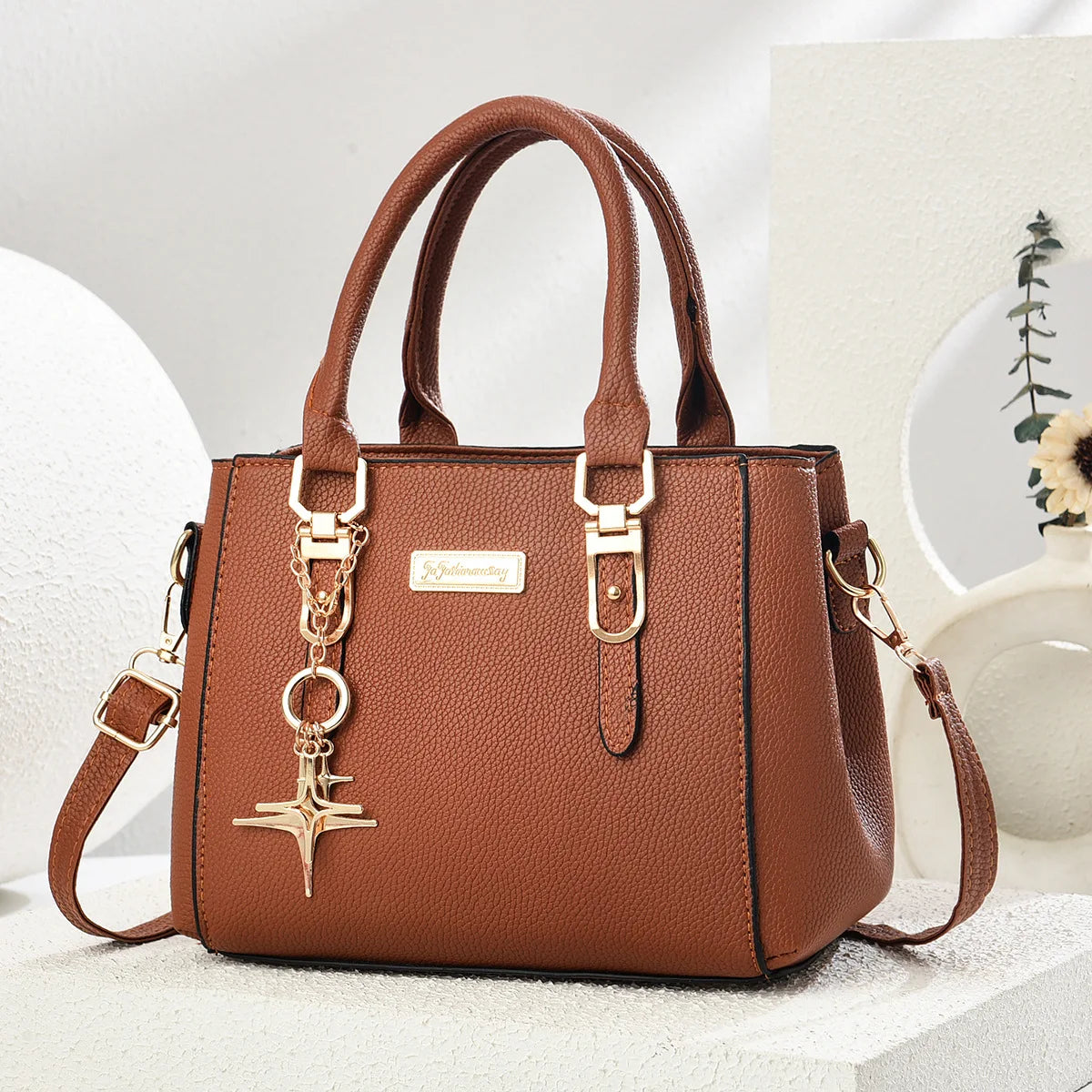 Large Capacity High Quality Designer Handbags Soft Leather Shoulder Bag