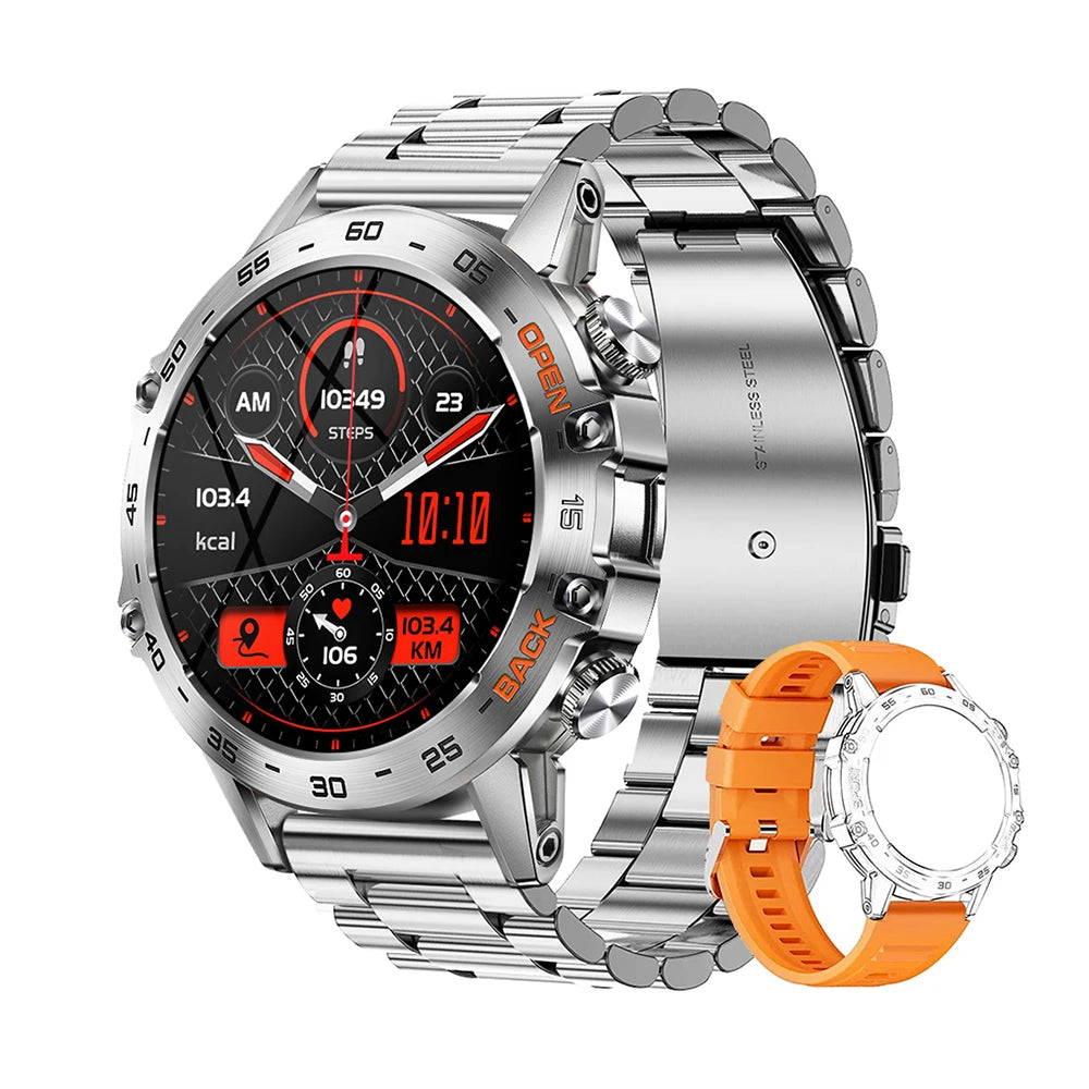 1.39 inch New Bluetooth Call Smart Watch Men Sports Fitness Tracker IP67 Waterproof Smartwatch for Android IOS 400mAh