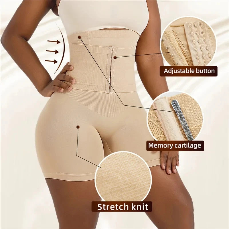 Shape wear for Women Tummy Control Body Shaper Fajas Shorts with Hook Butt Lifter Panties High Waisted Underwear Slimming Panties