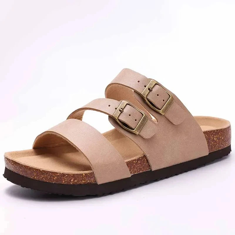 Crestar Cork Suede Mules Clogs Classic Cork Antislip Outdoor Slippers With Arch Support