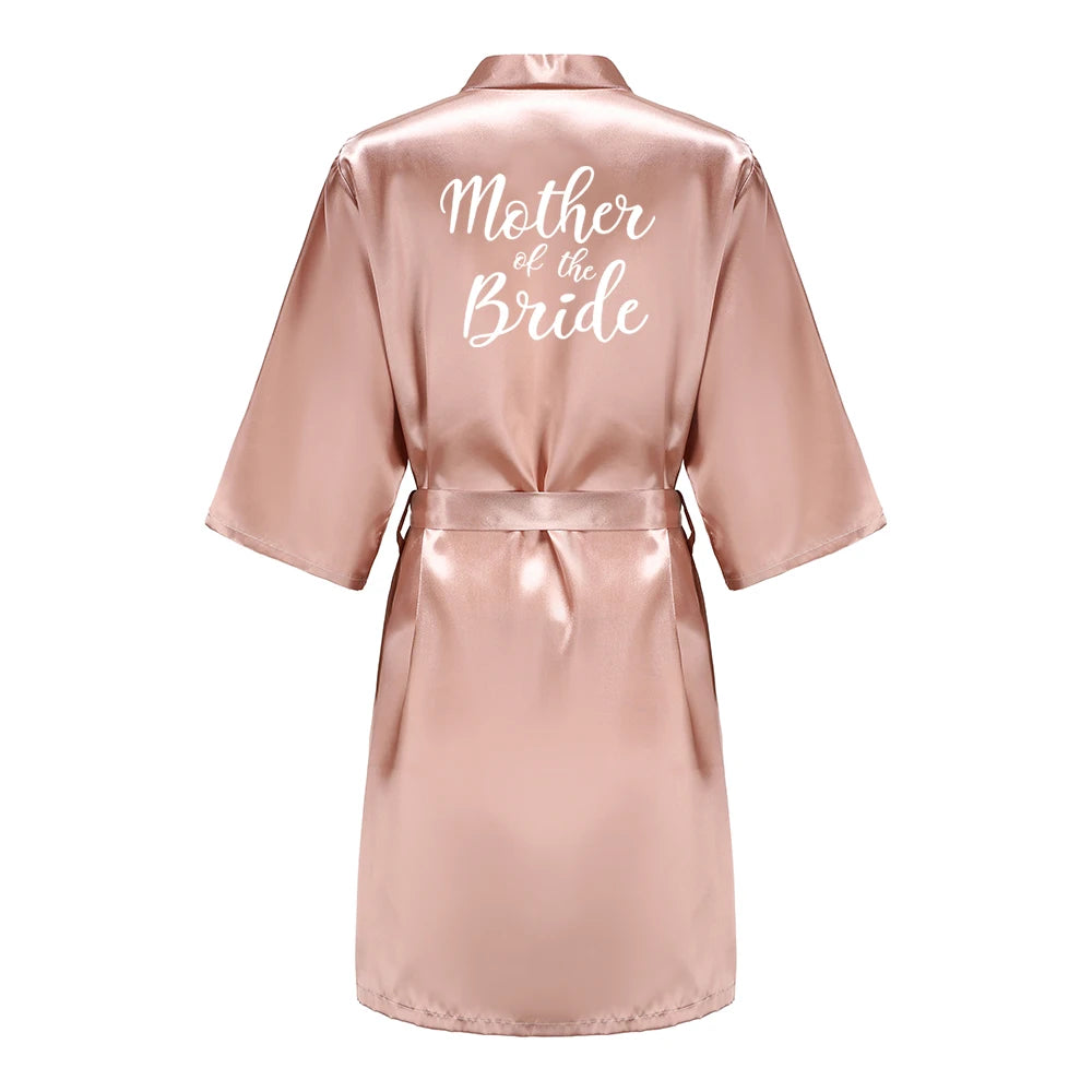 Wedding Bride Bridesmaid Robes for Women Bridal Silk Robe