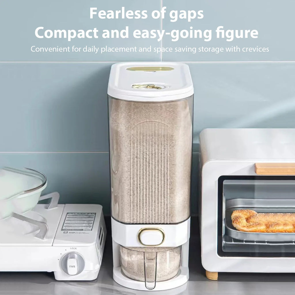 5/10kg Large Sealed Cereal Dispenser Moisture-proof Insect-proof Storage Tank