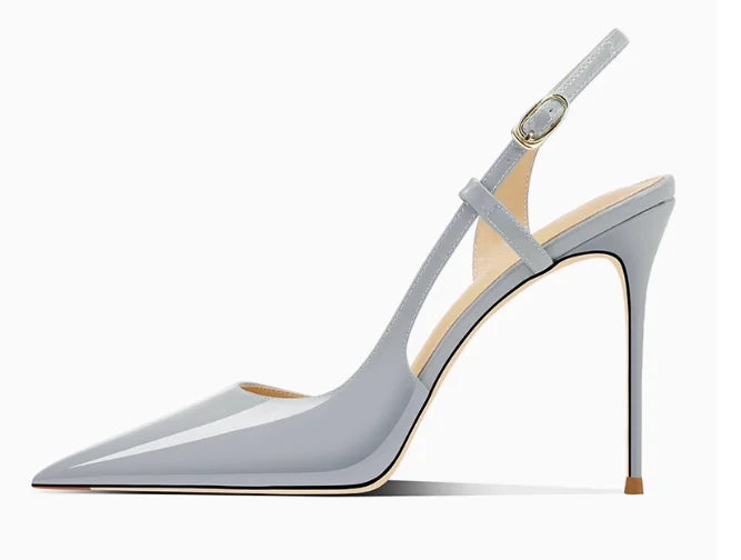 Summer New Side Leakage Hollow Back Tripping High Heel Sandals Black Sexy OL Style Large Shoes 33-46