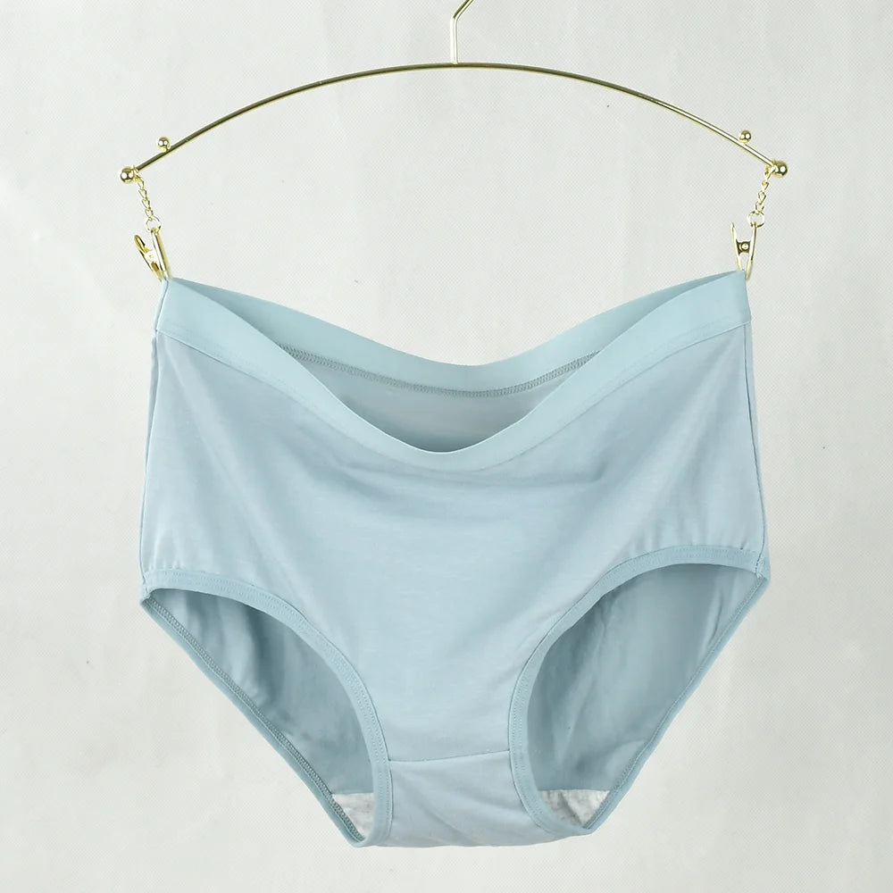 Female Soild Color Panties Lingerie Briefs Casual Plus Size women Panties Cotton Woman Seamless Underwear Breathable Comfort