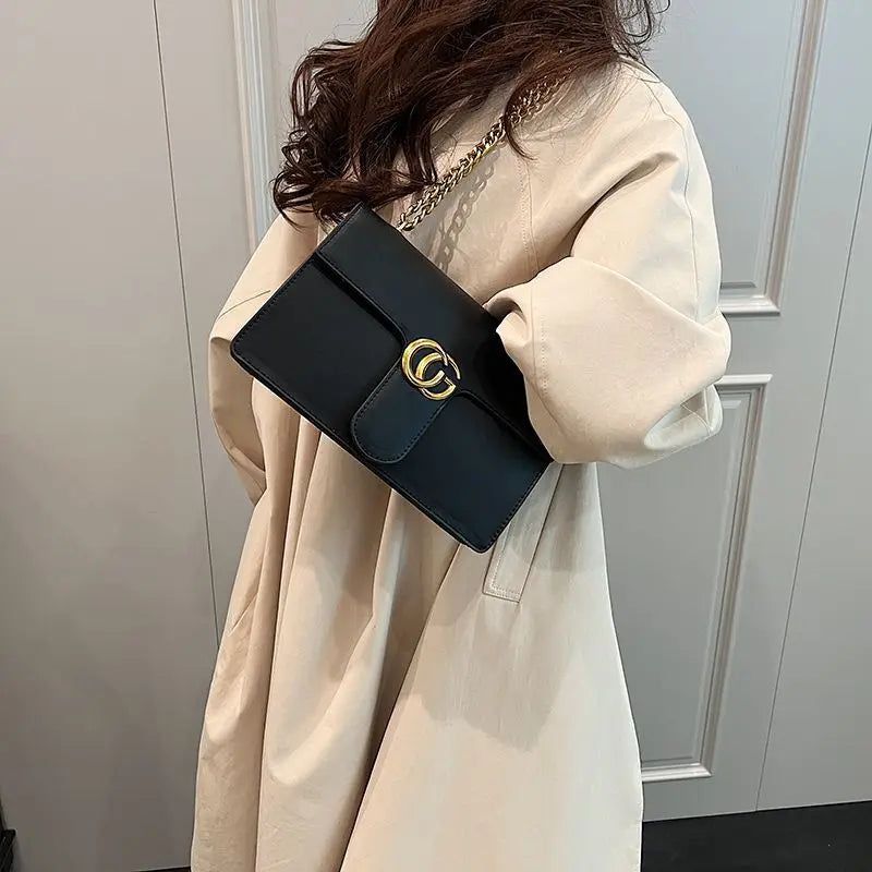 Small Square Versatile Chain Bag Retro Single Shoulder bag