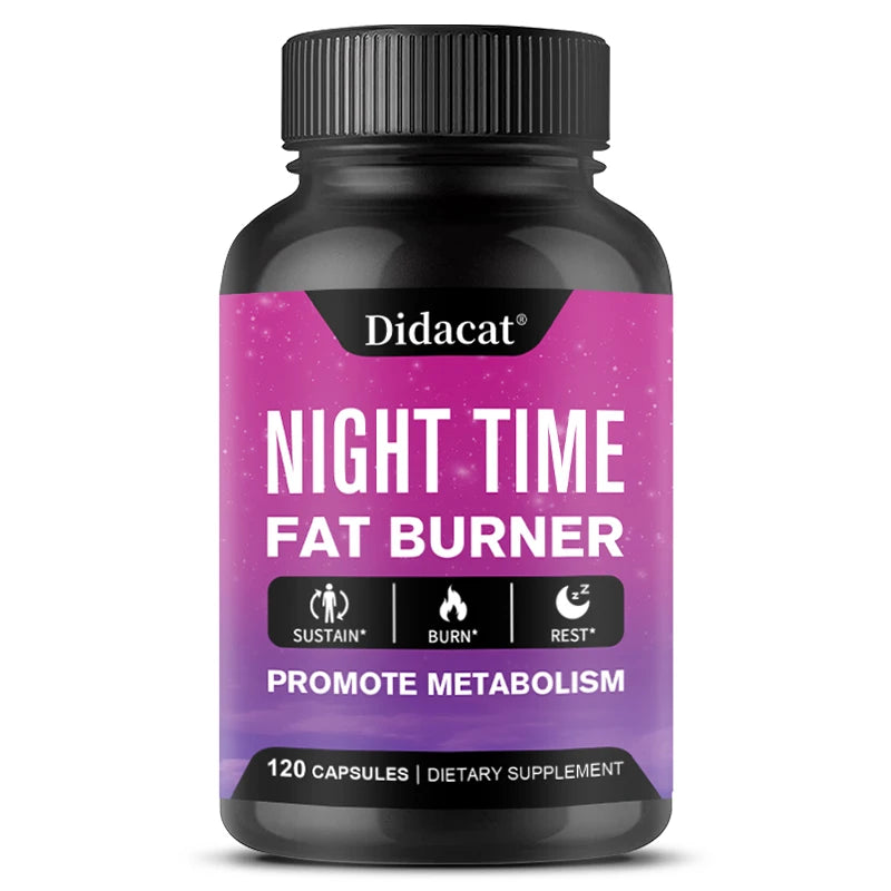 Didacat Nighttime Fat Burner - Helps Promote Metabolic Cleansing,Detoxification, Muscle Mass, Healthy Digestion