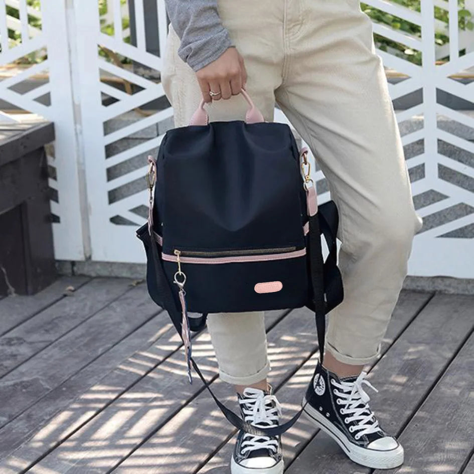 Backpack women's backpack travel anti-theft oxford cloth light and fashionable and versatile