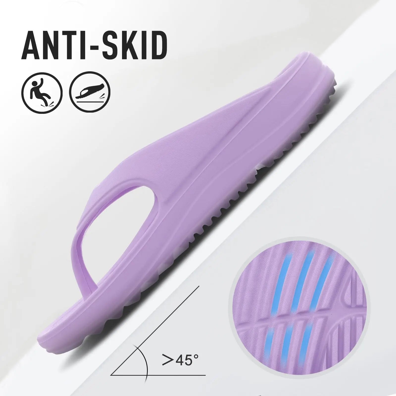 Evshine Orthopedic Sandals Flip Flops for Women Arch Support Pillow Soft Recovery Thong Sandals Spa Summer Beach Cloud Slides