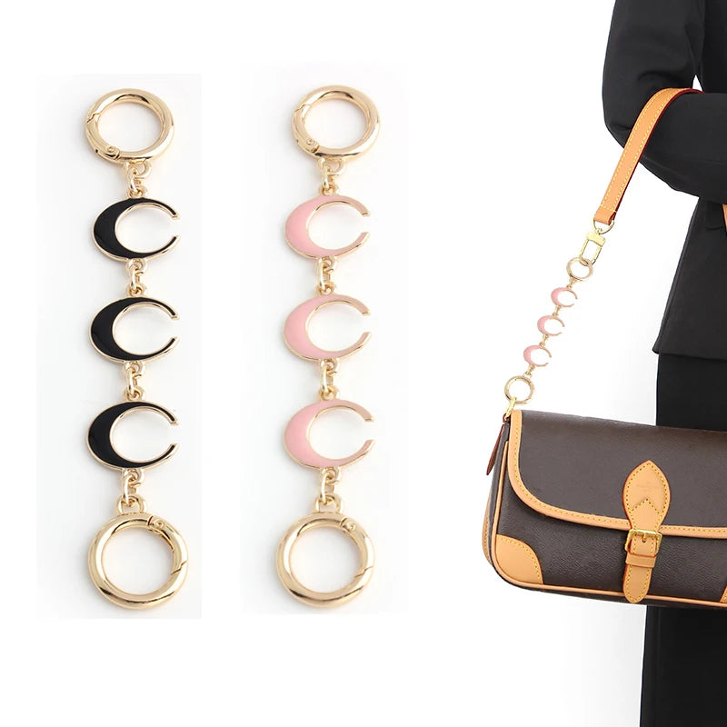 1PC Moon Shape Wallet Shoulder Bag Extension Chain Accessories