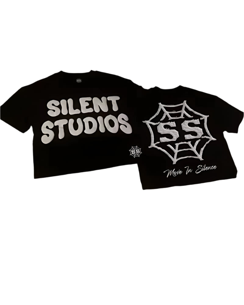 Letters Cartoon Print Oversized Short-sleeve Loose Casual T-shirt