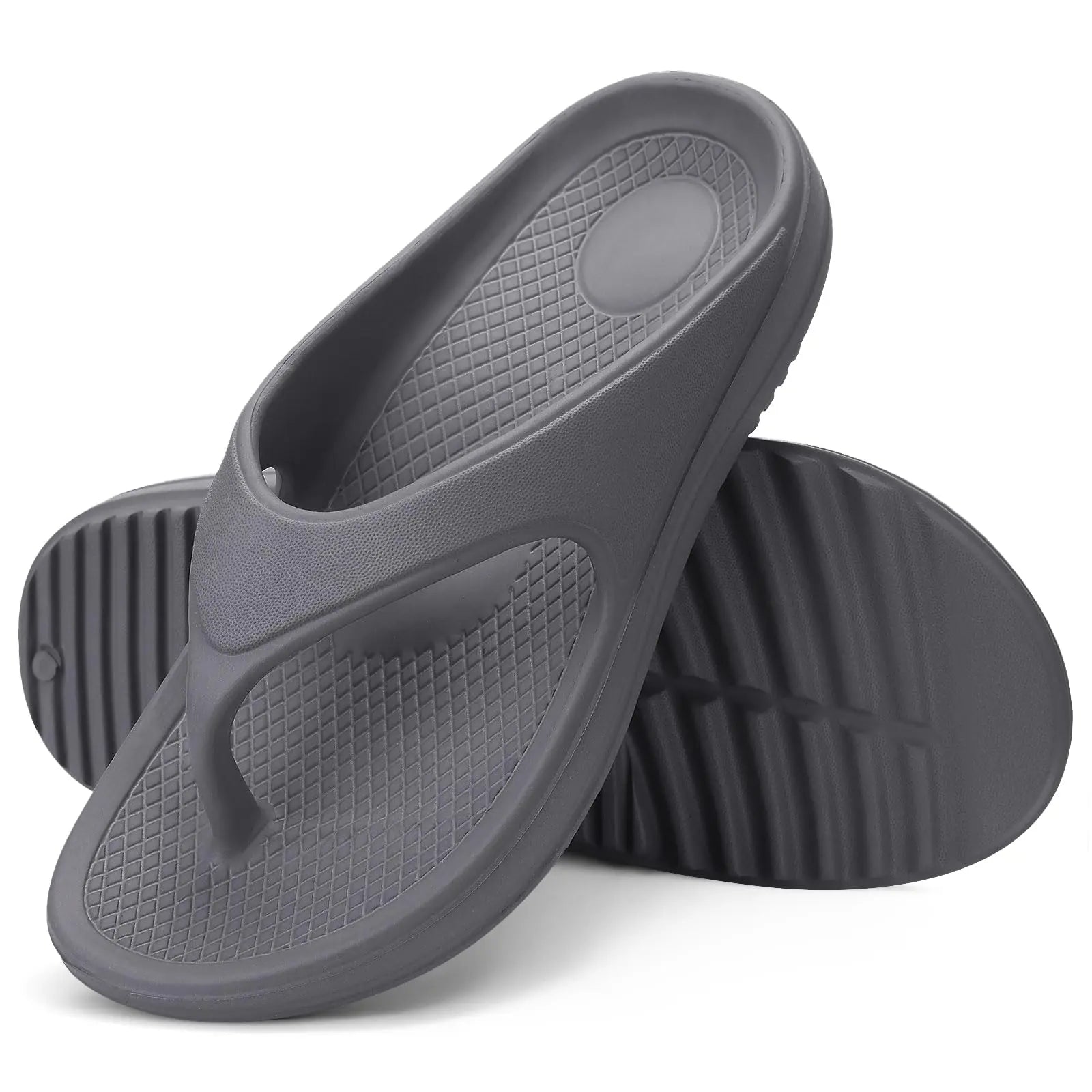 Evshine Orthopedic Sandals Flip Flops for Women Arch Support Pillow Soft Recovery Thong Sandals Spa Summer Beach Cloud Slides