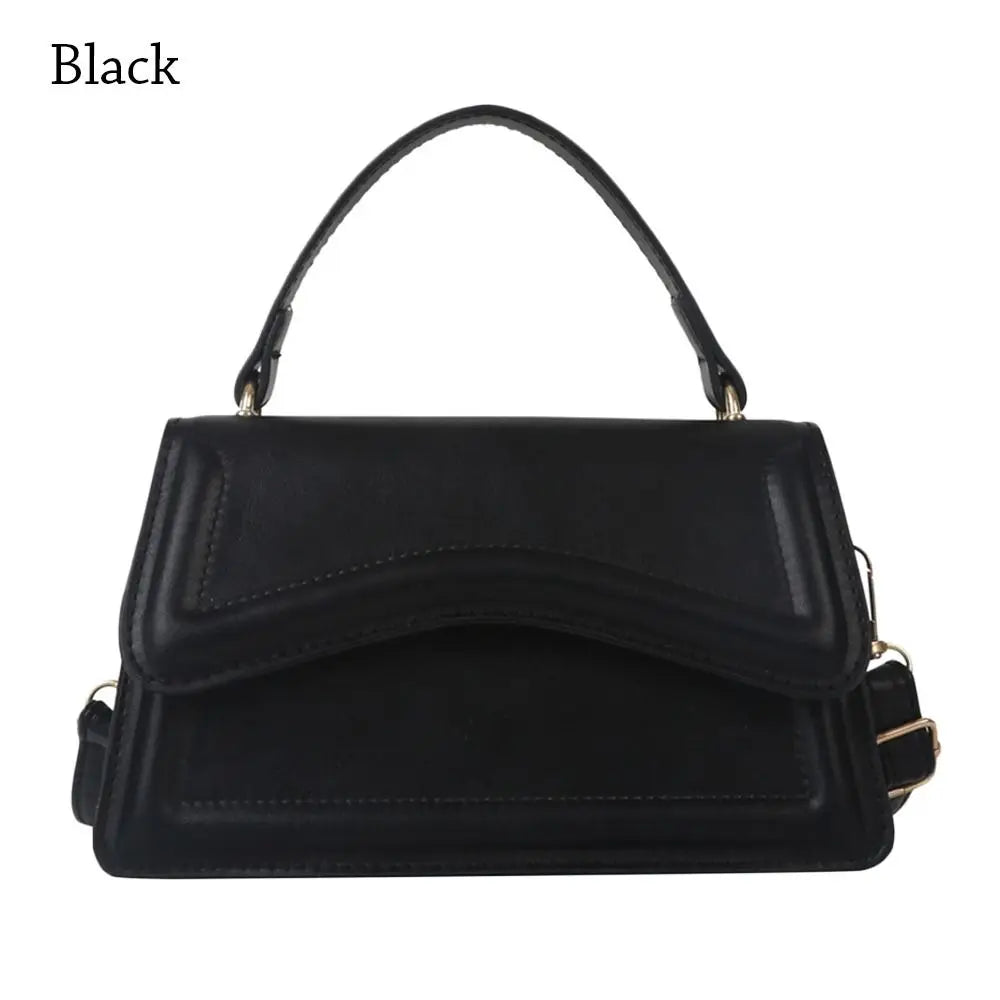 Leather Solid Color Handbags
