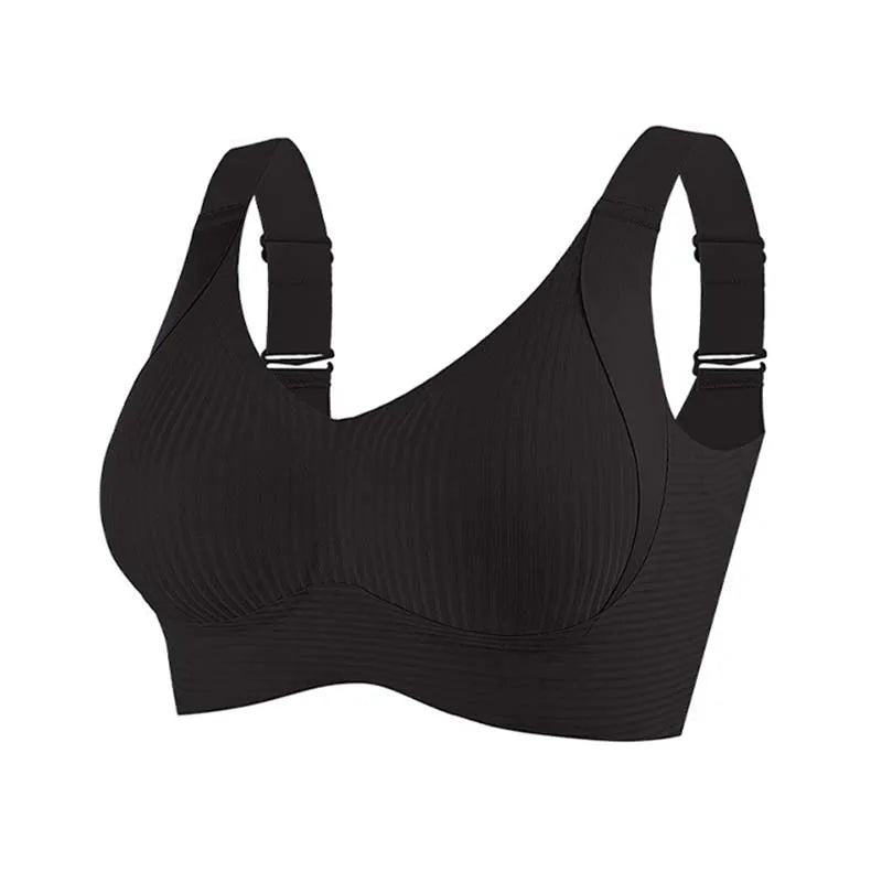 Women's Big Chest Underwear Seamless  Anti-Sagging Bra Adjustable Full Cup Bra Comfortable Wireless Lingerie Summer Sports Bras