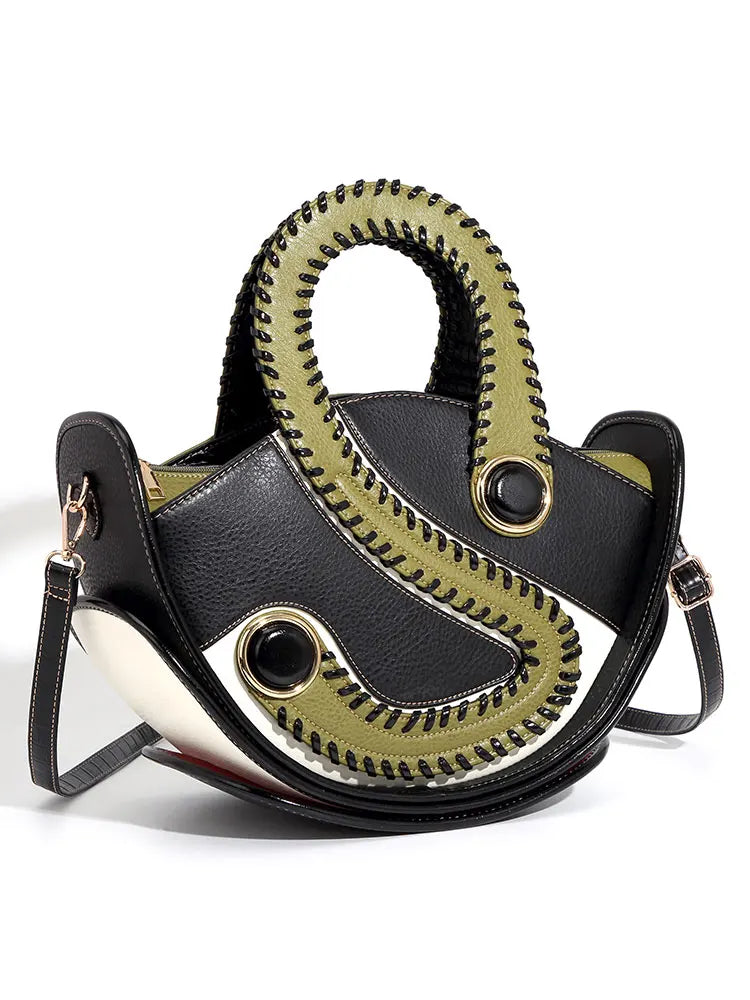 High-end Leather Purse Large Capacity Shopping Bag