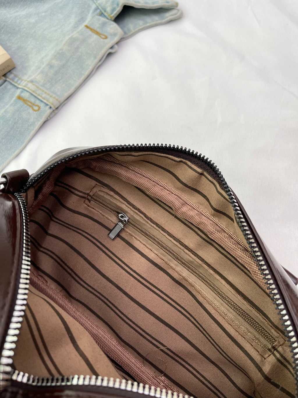 Miu - Style Small Square Boston Handbag - Spacious Shoulder Bag