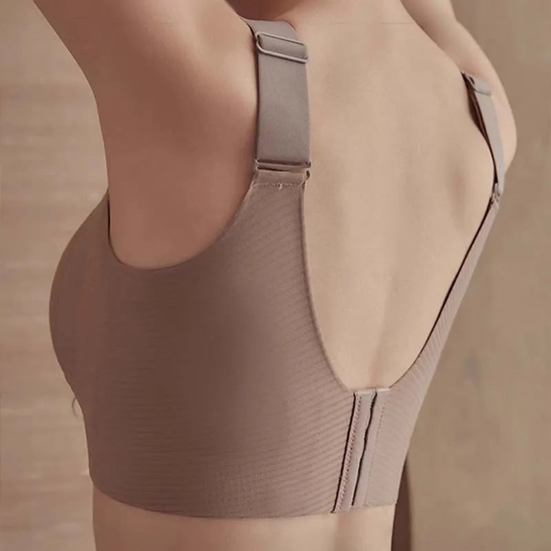 Women's Big Chest Underwear Seamless  Anti-Sagging Bra Adjustable Full Cup Bra Comfortable Wireless Lingerie Summer Sports Bras
