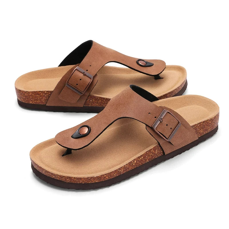Crestar Cork Suede Mules Clogs Classic Cork Antislip Outdoor Slippers With Arch Support