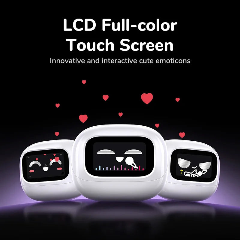 LCD Full Color Smart Screen Wireless TWS Bluetooth Earphones Earbuds 52dB Active Noise Cancelling ANC In Ear Headphones
