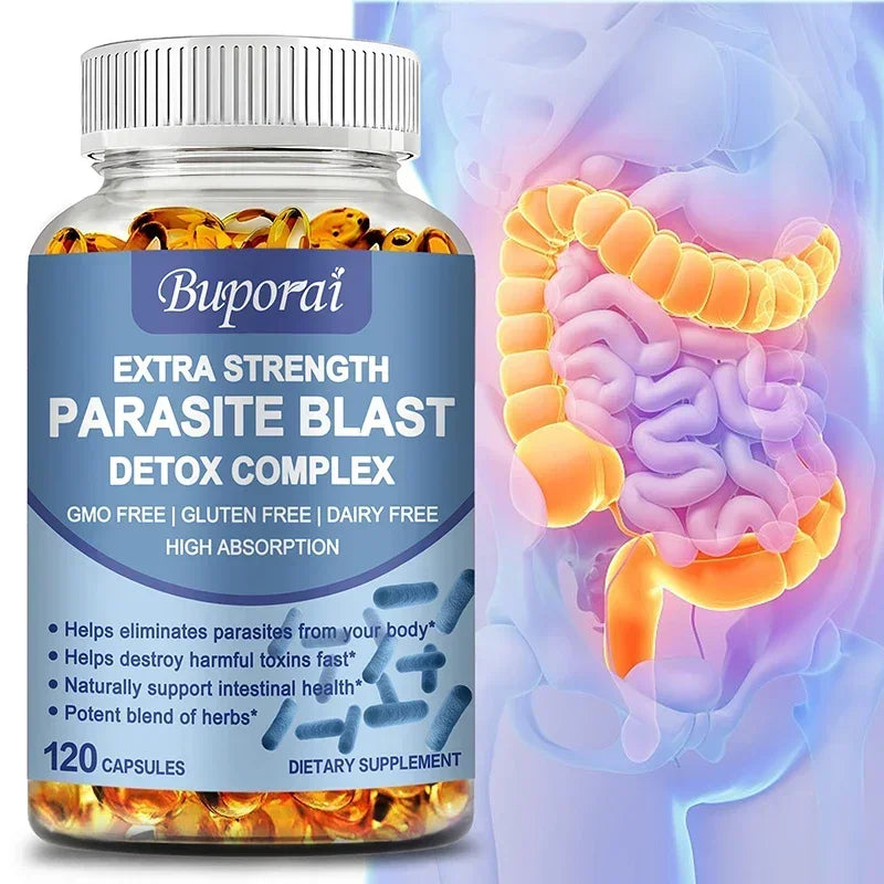 Parasite Blast Detox Complex - Promotes Intestinal Health, Metabolism, Digestive Health, and Improves The Immune System Suppleme