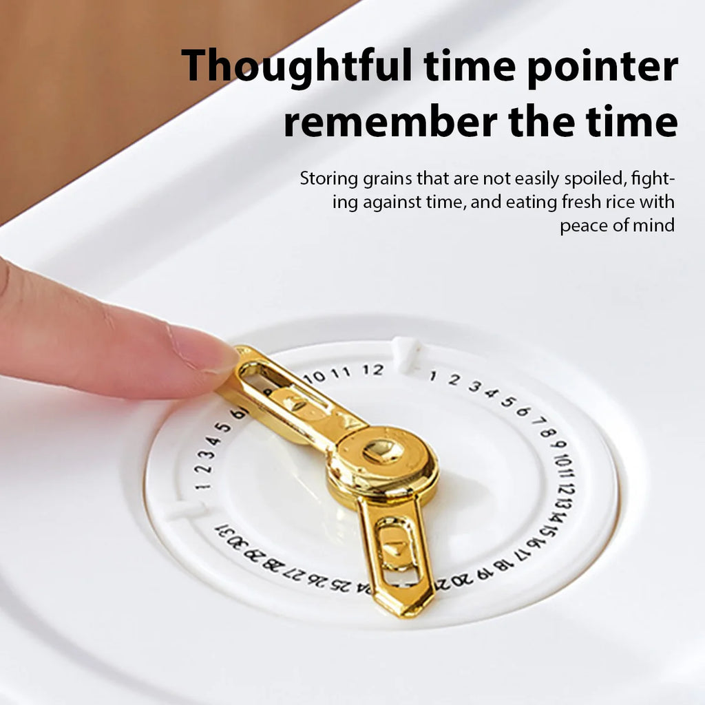 5/10kg Large Sealed Cereal Dispenser Moisture-proof Insect-proof Storage Tank